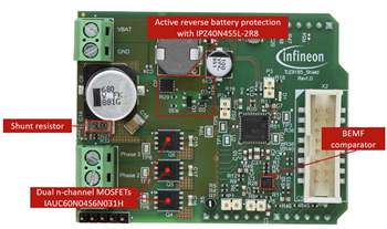 Mechanical Drawing - Infineon Technologies SHIELD_TLE9185 Evaluation Boards